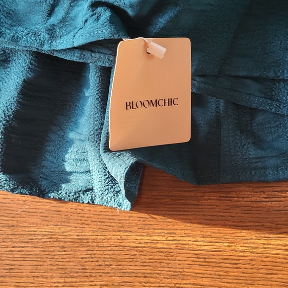 BloomChic Teal Midi Dress - Picture 5 of 7